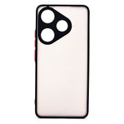 Чехол Xiaomi Poco F6 пластик с защитой камеры чёрный