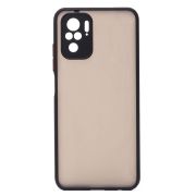 Чехол Xiaomi Redmi Note 10/Redmi Note 10S пластик с защитой камеры чёрный