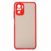 Чехол Xiaomi Redmi Note 10/Redmi Note 10S пластик с защитой камеры красный