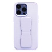 Чехол iPh 13 Pro пластик держатель-подставка сиреневый