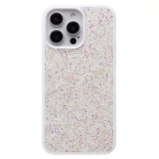 Чехол iPh 15 Pro Max пластик кристаллы Diamond белый