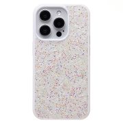 Чехол iPh 15 Pro пластик кристаллы Diamond белый