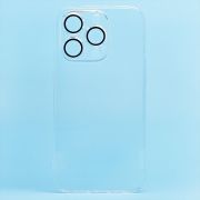 Чехол iPh 14 Pro Max пластик с защитными линзами на камере прозрачный