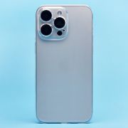 Чехол iPh 15 Pro Max пластик с защитными линзами на камере прозрачный