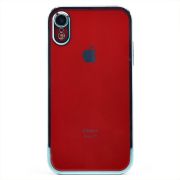 Чехол iPh XR пластик с защитными линзами на камере прозрачный зелёный