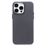 Чехол iPh 14 Pro Max пластик матовый дымчатый чёрный