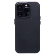 Чехол iPh 15 Pro пластик матовый дымчатый чёрный
