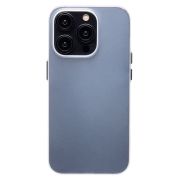 Чехол iPh 15 Pro пластик матовый дымчатый белый