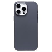 Чехол iPh 16 Pro Max пластик матовый дымчатый чёрный