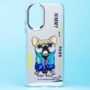 Чехол Realme C67 4G пластик прозрачный с принтом пёс