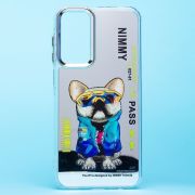 Чехол Samsung A15 5G пластик прозрачный с принтом пёс