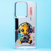 Чехол Xiaomi Redmi 13C 5G/Poco M6 5G пластик прозрачный с принтом грут