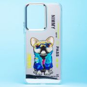 Чехол Xiaomi Redmi 13C 5G/Poco M6 5G пластик прозрачный с принтом пёс