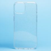 Чехол iPh 13 силикон мерцающий прозрачный белый