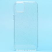 Чехол iPh 14 Plus силикон мерцающий прозрачный белый