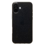 Чехол iPh 16 Plus силикон мерцающий прозрачный чёрный