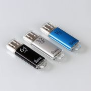 Накопитель USB 16Gb Smartbuy V-Cut серебристый