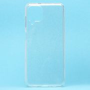 Чехол Samsung A12/A125 силикон мерцающий прозрачный белый
