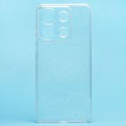 Чехол Xiaomi Redmi Note 13 4G силикон мерцающий прозрачный белый