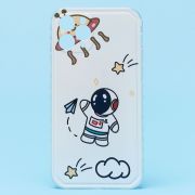 Чехол iPh 11 Pro силикон матовый с защитой камеры с принтом 001