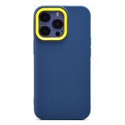 Чехол iPh 13 Pro силикон матовый синий