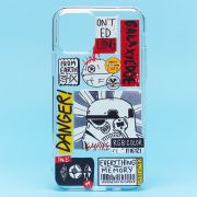 Чехол iPh 11 Pro силикон прозрачный с принтом постер 002