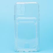 Чехол iPh 11 Pro силикон с картхолдером и защитой камеры прозрачный