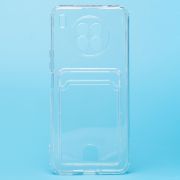 Чехол Honor 50 Lite/Nova 8i силикон с картхолдером и защитой камеры прозрачный