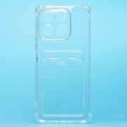 Чехол Honor X6b силикон с картхолдером и защитой камеры прозрачный