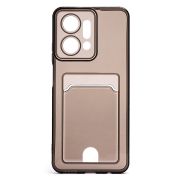 Чехол Honor X7a Plus силикон с картхолдером и защитой камеры чёрный
