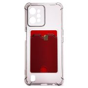 Чехол Realme C31 силикон с картхолдером и защитой камеры чёрный