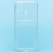 Чехол Realme C21Y/C25Y/C25Y силикон с картхолдером и защитой камеры прозрачный
