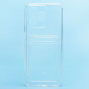 Чехол Realme C53/C51/Note 50 силикон с картхолдером и защитой камеры прозрачный