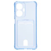 Чехол Realme C55 силикон с картхолдером и защитой камеры синий