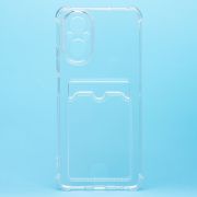 Чехол Realme C67 4G силикон с картхолдером и защитой камеры прозрачный
