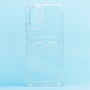 Чехол Realme C67 5G силикон с картхолдером и защитой камеры прозрачный
