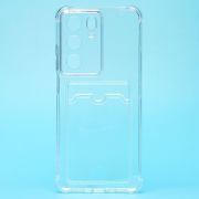 Чехол Realme C75 силикон с картхолдером и защитой камеры прозрачный