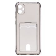 Чехол Samsung A05/A055 силикон с картхолдером и защитой камеры чёрный