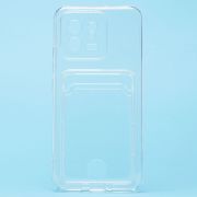 Чехол Xiaomi 13 силикон с картхолдером и защитой камеры прозрачный