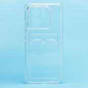 Чехол Xiaomi 13T/13T Pro силикон с картхолдером и защитой камеры прозрачный