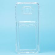 Чехол Xiaomi Poco X3/Poco X3 Pro силикон с картхолдером и защитой камеры прозрачный