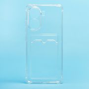 Чехол Xiaomi Poco X7 Pro силикон с картхолдером и защитой камеры прозрачный