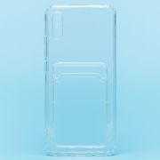 Чехол Xiaomi Redmi 9A/Redmi 9i силикон с картхолдером и защитой камеры прозрачный