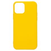 Чехол iPh 12 /iPh 12 Pro силикон матовый однотонный с защитой камеры жёлтый
