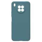 Чехол Honor 50 Lite/Nova 8i силикон матовый однотонный с защитой камеры синий