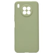 Чехол Honor 50 Lite/Nova 8i силикон матовый однотонный с защитой камеры зелёный