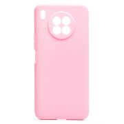 Чехол Honor 50 Lite/Nova 8i силикон матовый однотонный с защитой камеры розовый