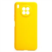 Чехол Honor 50 Lite/Nova 8i силикон матовый однотонный с защитой камеры жёлтый