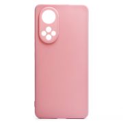 Чехол Honor 50/Nova 9 силикон матовый однотонный с защитой камеры розовый