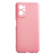 Чехол Realme 9i силикон матовый однотонный с защитой камеры розовый